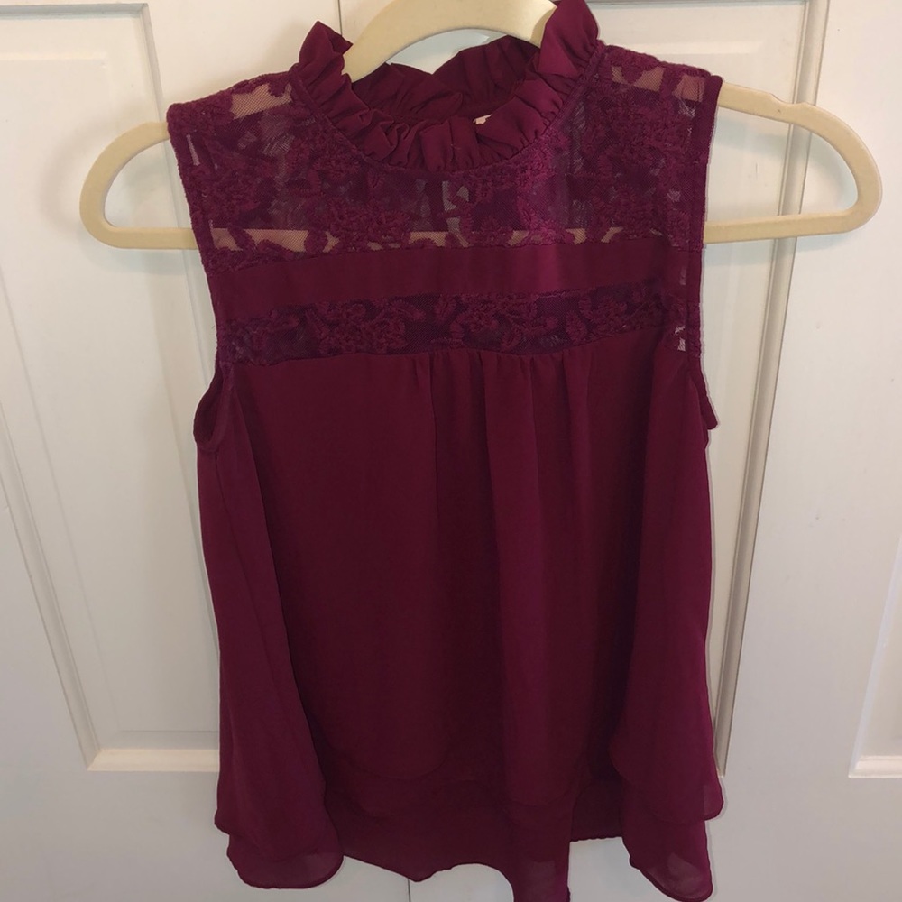 Cranberry blouse
